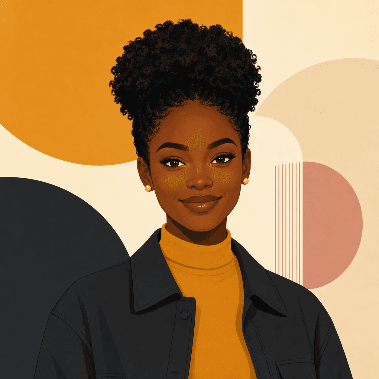 Editorial cartoon portrait of Sara Williams, Mobile Developer